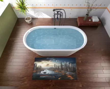Коврик для ванной Wallario
