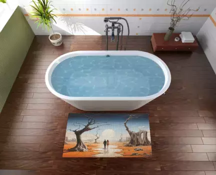 Коврик для ванной Wallario