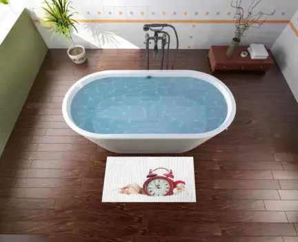 Коврик для ванной Wallario, белый