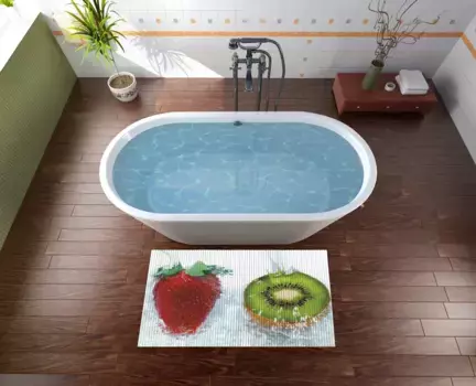 Коврик для ванной Wallario, белый