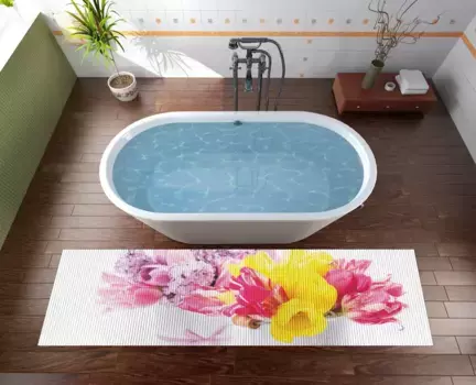 Коврик для ванной Wallario, белый