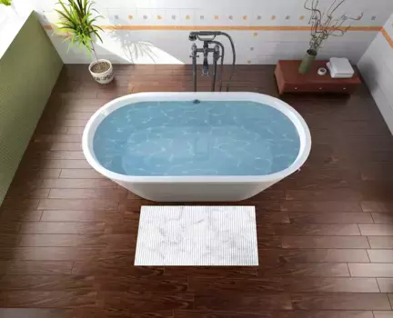 Коврик для ванной Wallario, белый