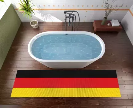 Коврик для ванной Wallario, черный