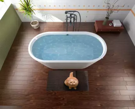 Коврик для ванной Wallario, черный