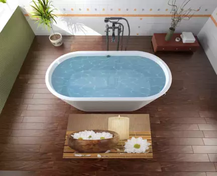 Коврик для ванной Wallario, коричневый