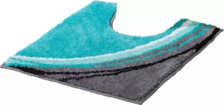 Коврик для ванной WC-Umrandung Erwin Mller 144351, 50x2x50 см, бирюзовый