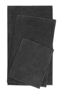 Коврик для ванной Wecon home Basics "Balu", высота 1,4 мм, синель, моющийся, нескользящий, быстросохнущий, мягкий, коврик для ванной прямоугольный (60х100 см), цвет anthrazit