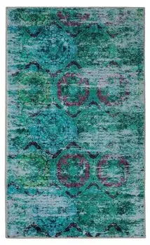 Коврик для ванной Wecon Home Beach Front, 60x0,5x100 см, зеленый