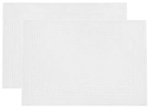 Коврик для ванной Zollner 00000345 2 шт, 50x1x70 см, белый