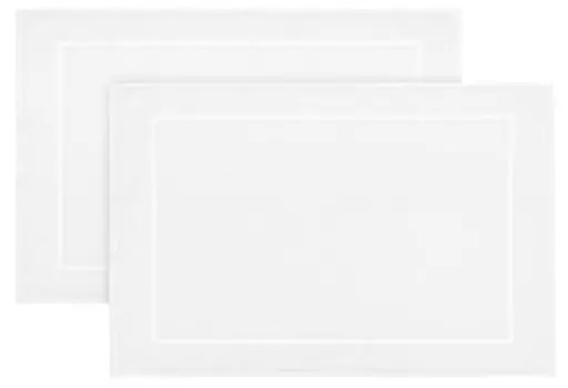 Коврик для ванной Zollner 00000360 2 шт, 50x1x70 см, белый