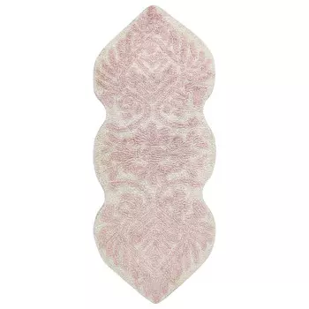 Коврик для ванны Beliani, 150x60 см, розовый/белый