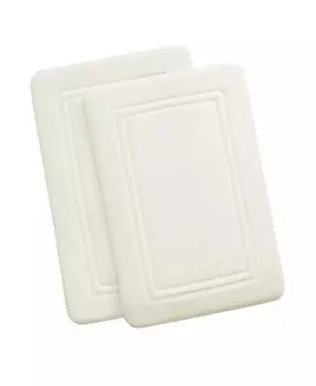 Коврик для ванны с антимикробной пеной с эффектом памяти, набор из 2 шт Truly Calm, бежевый