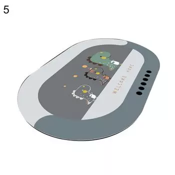 Коврик для входной двери, супервпитывающий, устойчивый к пятнам, быстросохнущий, противоударный, простой цветной напольный коврик для ванной комнаты, 5 размеров: 50x80 см Stuttg, мультиколор