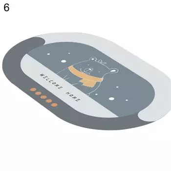 Коврик для входной двери, супервпитывающий, устойчивый к пятнам, быстросохнущий, противоударный, напольный коврик простых цветов для ванной комнаты, 6 размеров: 50x80 см Stuttg, мультиколор