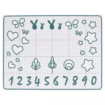 Коврик для выпечки, белый/бирюзовый, 61x46 см, BAKTRADITION IKEA