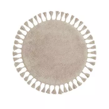 Коврик H&amp;M Home Round With Tassels, бежевый