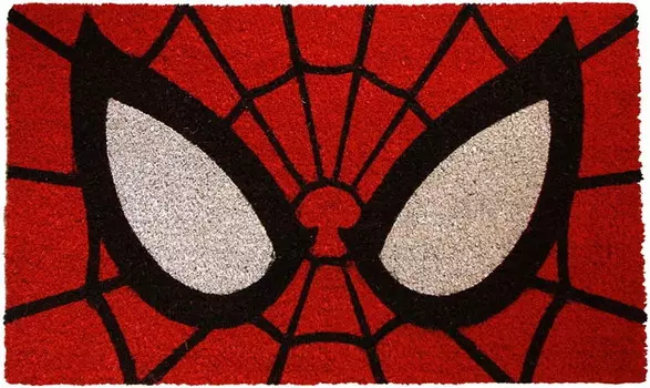 Коврик из кокосового волокна «Человек-паук» Spidey Eyes 18 x 30 дюймов, красный
