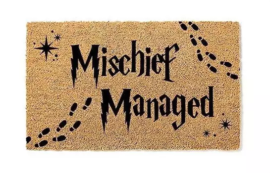 Коврик из кокосового волокна Mischief Managed Geek Chic, бежевый