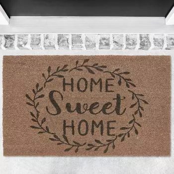 Коврик из кокосового волокна My Texas House Home Sweet Home 30 x 48 дюймов, разноцветный