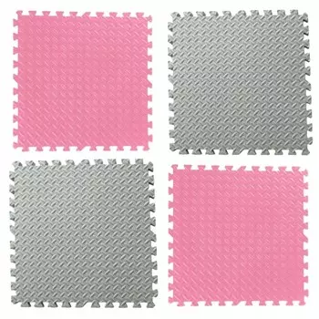 Коврик из пенопласта EVA большой пазл XXL 120x120x 1см 4шт EM1002RS LUXMA