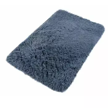 Коврик Коврик для ванной Ванная комната Лохматый глубокий ворс Длинный ворс Нескользящий Серый Микрофибра 60 x 100 см TAPISO