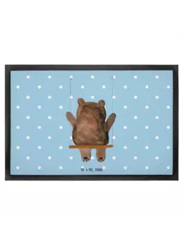 Коврик Mr & Mrs Panda Br Schaukel ohne Spruch, цвет blau pastell
