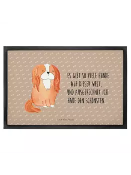 Коврик Mr & Mrs Panda Hund Cavalier King Charles Spaniel mit, цвет hundeglck