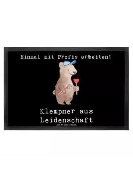 Коврик Mr & Mrs Panda Klempner Leidenschaft, черный