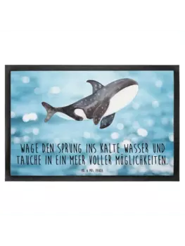 Коврик Mr & Mrs Panda Orca, цвет oceanblue