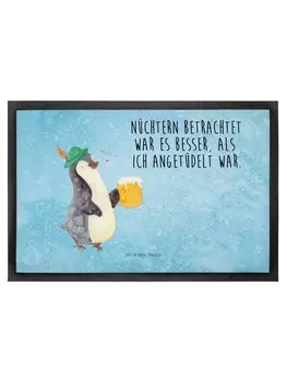 Коврик Mr & Mrs Panda Pinguin Bier, цвет eisblau