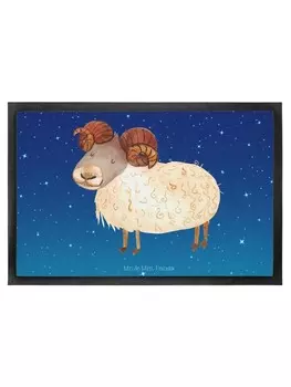Коврик Mr & Mrs Panda Sternzeichen Widder ohne Spruch, цвет sternenhimmel blau