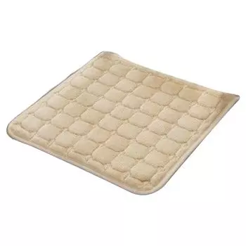 Коврик на сиденье стула, удобный плюшевый коврик для сиденья, нескользящая подушка для дивана и стула для домашнего офиса, улицы, темно-красный Stuttg, бежевый