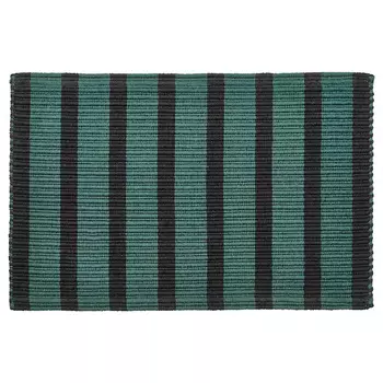 Коврик придверный Ikea Vagskylt 60х90 см, темно-зеленый/черный