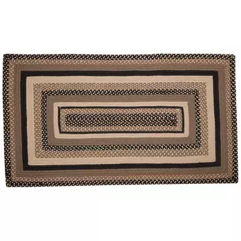 Коврик прямоугольный VHC Brands Sawyer Mill Farmhouse, угольный / кремовый