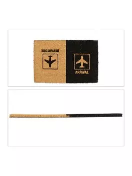 Коврик relaxdays Departure & Arrival, коричневый