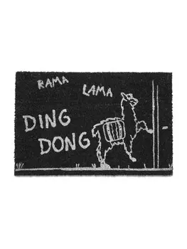 Коврик relaxdays Lama, цвет schwarz/wei - 60 x 40 cm