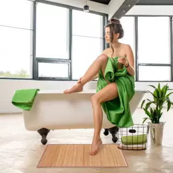 Коврик Relaxdays, светло-коричневый