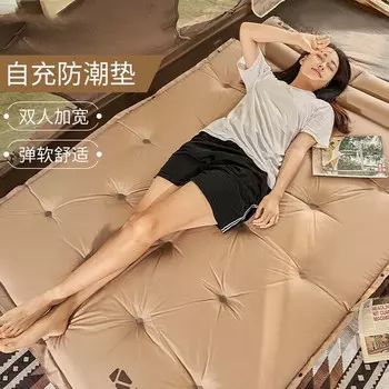 Коврик Revos для кемпинга на открытом воздухе, спальный коврик, автоматическая надувная воздушная подушка для сна, двойная портативная влагостойкий коврик LL8, каштаново-коричневый