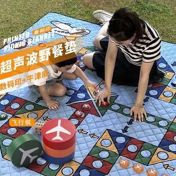 Коврик Revos для пикника, влагостойкий коврик, утолщенная уличная палатка, кемпинговый пляжный коврик, коврик для пикника, уличный газонный коврик, дикий JM, летающие шахматы