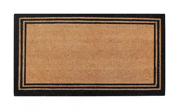Коврик с классической окантовкой A1 Home Collections, черный / бежевый