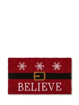 Коврик с принтом Санта-Клауса Coincasa, красный