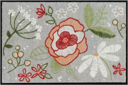 Коврик Salonloewe 50х75 см, цвет grau-bunt