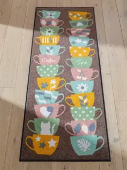 Коврик Salonloewe 60х85 см, серо-коричневый