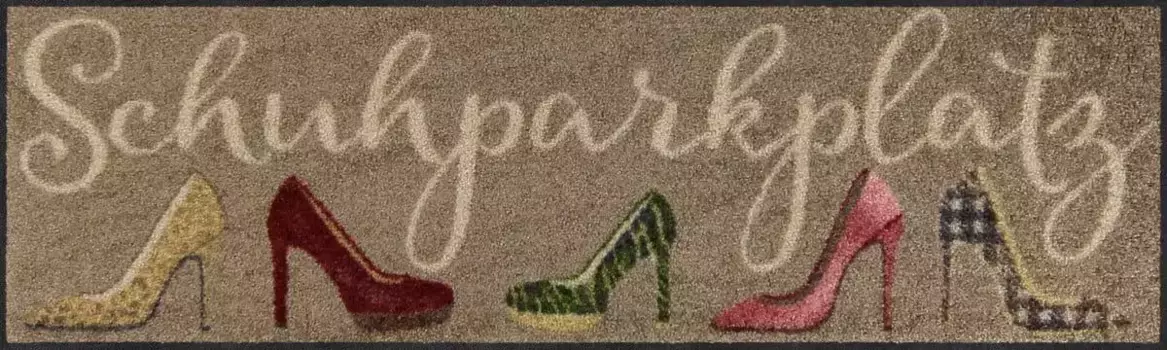 Коврик Salonloewe, прямоугольный 30х100 см, серо-коричневый