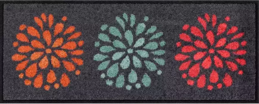 Коврик Salonloewe, прямоугольный 30х75 см, цвет anthrazit-bunt