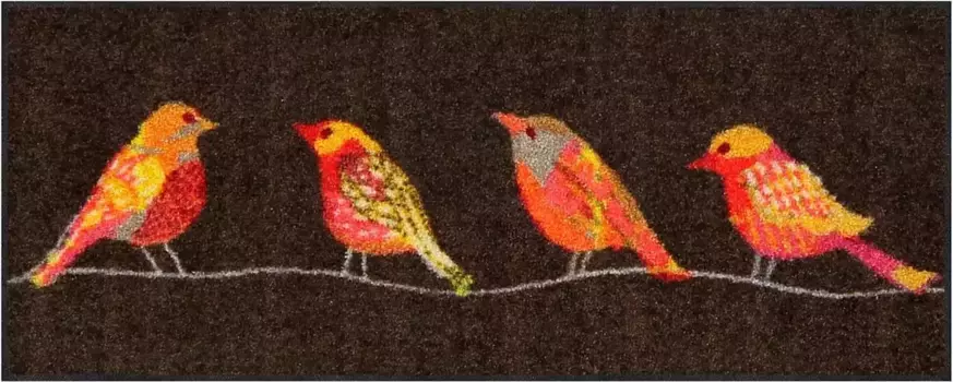 Коврик Salonloewe, прямоугольный 30х75 см, коричнево-красочный