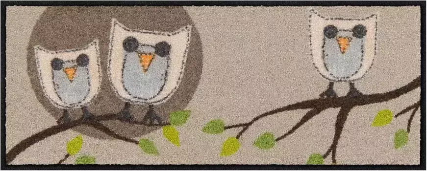 Коврик Salonloewe, прямоугольный 30х75 см, серо-коричневый