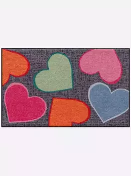 Коврик Salonloewe, прямоугольный 40х60 см, цвет grau-bunt