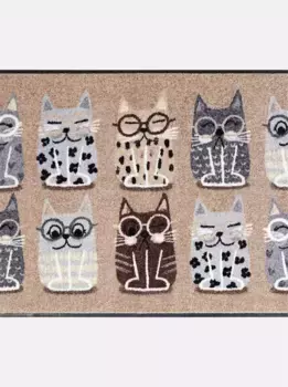 Коврик Salonloewe, прямоугольный 40х60 см, цвет grau-natur