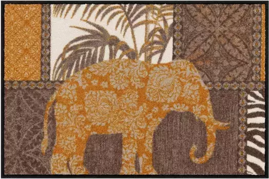 Коврик Salonloewe, прямоугольный 50х75 см, цвет braun-gemustert